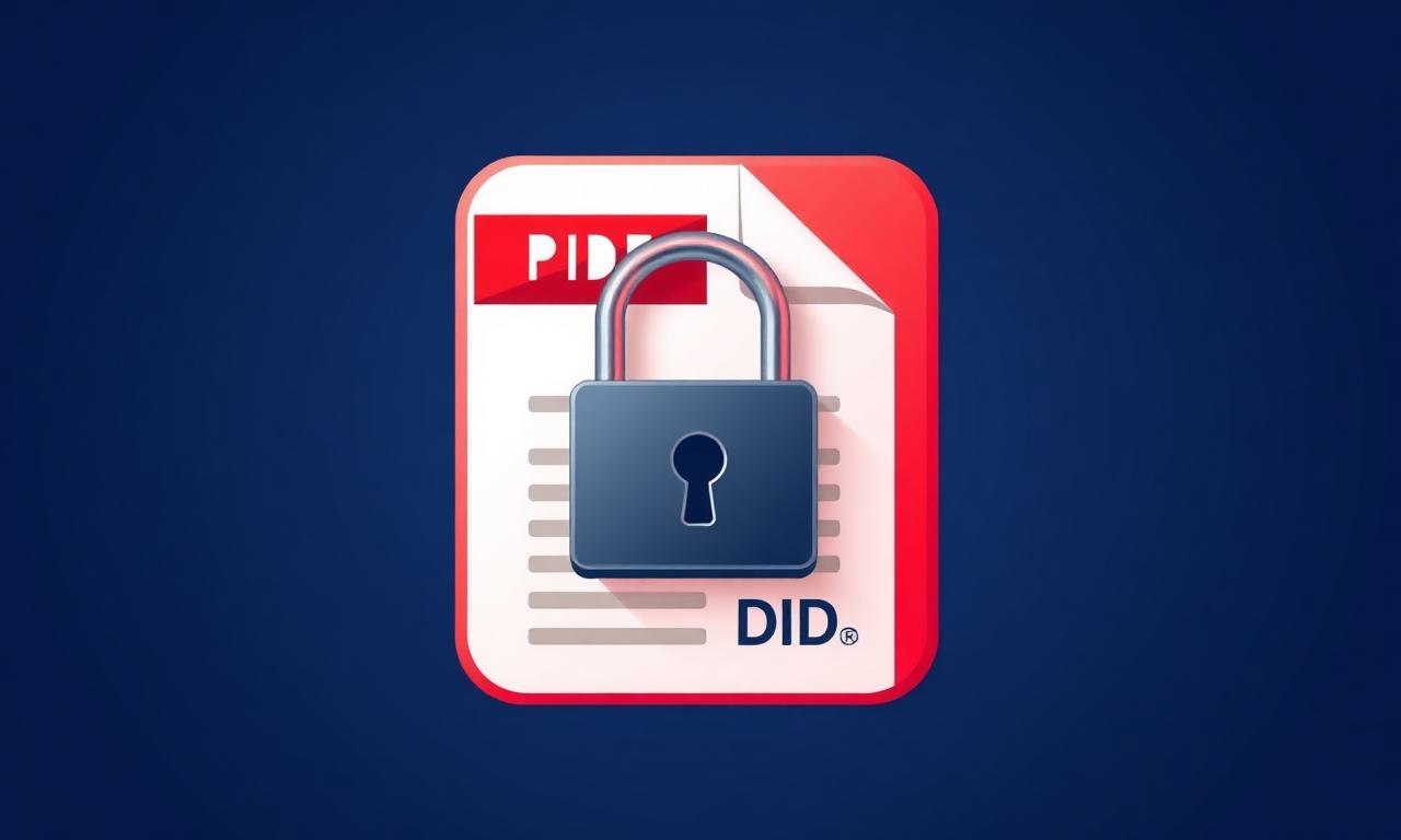 Broken padlock over a PDF document