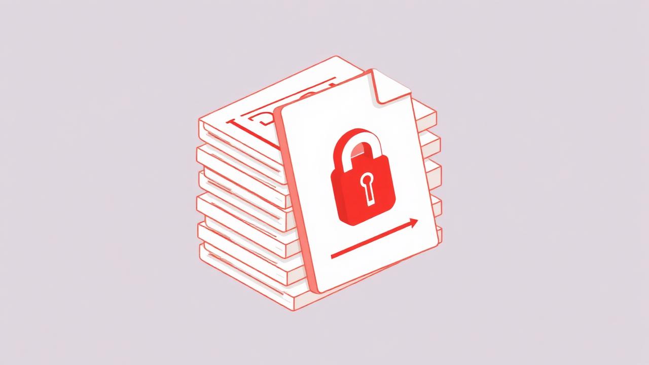 Stack of PDF documents being unlocked in batch